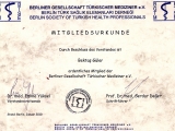 Mitglied der Berliner Gesellschaft Türkischer Mediziner e.V., 2010